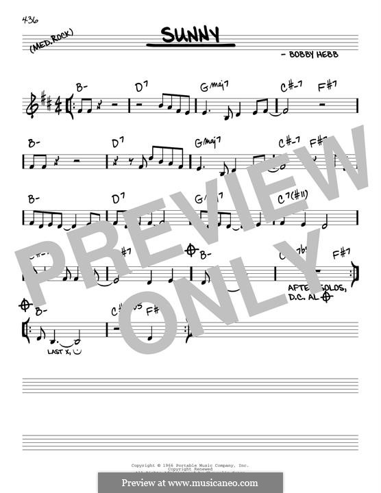 Sunny: melodia by Bobby Hebb