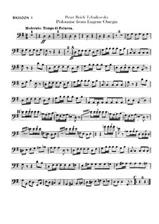 No.19 Polonaise: parte fagotes by Pyotr Tchaikovsky