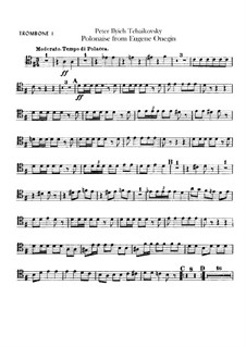 No.19 Polonaise: parte trombones by Pyotr Tchaikovsky