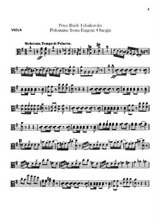 No.19 Polonaise: parte violas by Pyotr Tchaikovsky