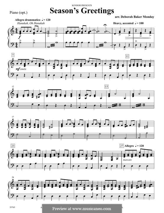 Season's Greetings: Piano Accompaniment by Unknown (works before 1850)