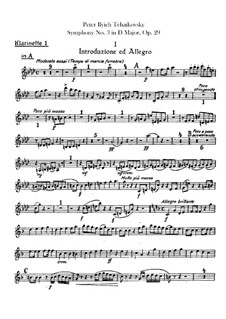 Complete set: parte clarinetas by Pyotr Tchaikovsky