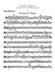 Complete set: parte de trombones e tubas by Pyotr Tchaikovsky