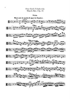 Slavonic March, TH 45 Op.31: parte violas by Pyotr Tchaikovsky