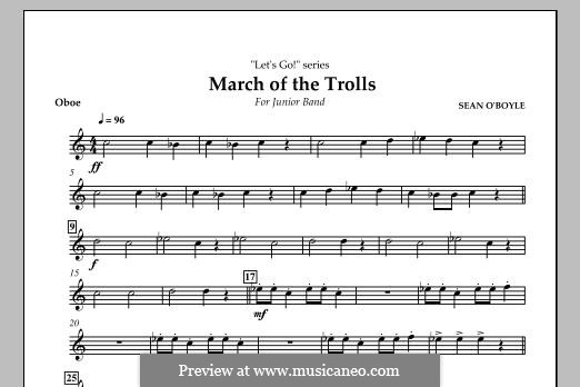 March of the Trolls: parte Oboe by Sean O'Boyle