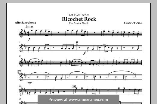 Ricochet Rock: parte alto saxofone by Sean O'Boyle
