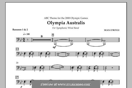Olympia Australis (Symphonic Wind Band): Bassoon 1, 2 part by Sean O'Boyle