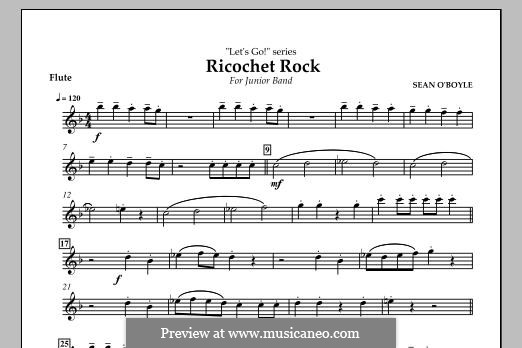 Ricochet Rock: parte flauta by Sean O'Boyle