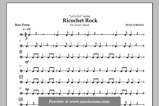 Ricochet Rock: Trecho de graves da Bateria by Sean O'Boyle