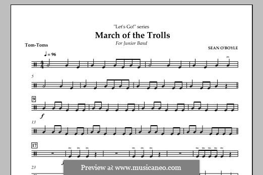 March of the Trolls: Tom Toms part by Sean O'Boyle