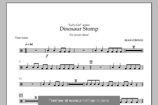 Dinosaur Stomp: Tom Toms part by Sean O'Boyle