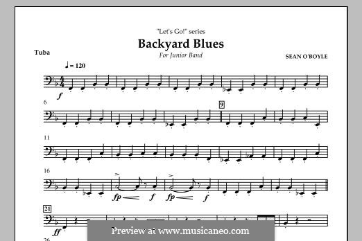 Backyard Blues: Tuba, partes by Sean O'Boyle