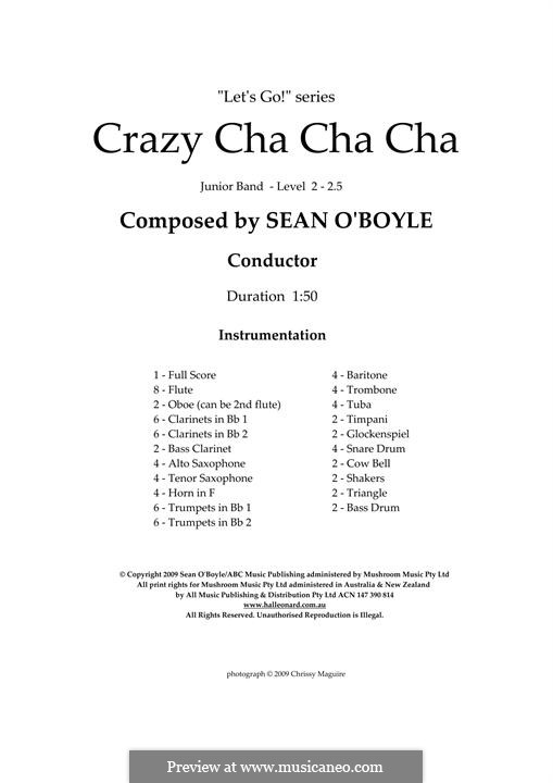 Crazy Cha Cha Cha: partitura by Sean O'Boyle