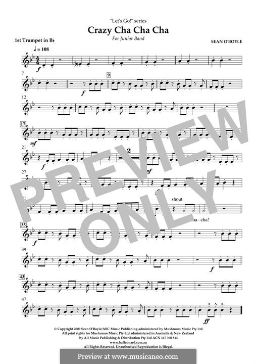 Crazy Cha Cha Cha: Bb Trumpet 1 part by Sean O'Boyle