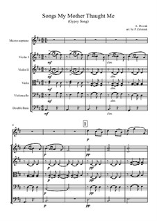 Cigánské melodie (Gypsy Songs), B.104 Op.55: No.4 Songs My Mother by Antonín Dvořák