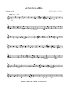 A Spailpin a Run: para clarinete by Unknown (works before 1850)