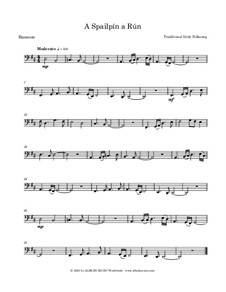 A Spailpin a Run: For bassoon by Unknown (works before 1850)