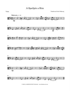 A Spailpin a Run: para viola by Unknown (works before 1850)
