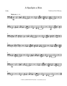 A Spailpin a Run: para violoncelo by Unknown (works before 1850)