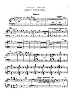Italian Capriccio, TH 47 Op.45: parte harpa by Pyotr Tchaikovsky