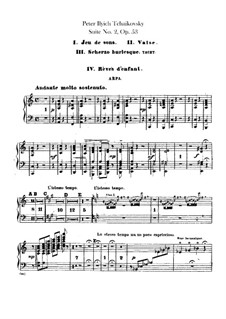 Suite No.2 in C Major, TH 32 Op.53: parte harpa by Pyotr Tchaikovsky