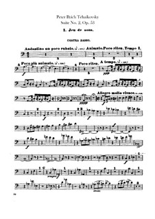 Suite No.2 in C Major, TH 32 Op.53: Parte contrabaixo by Pyotr Tchaikovsky