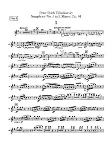 Complete Movements: parte de flautas by Pyotr Tchaikovsky