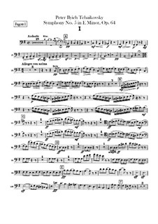 Complete Movements: parte fagotes by Pyotr Tchaikovsky