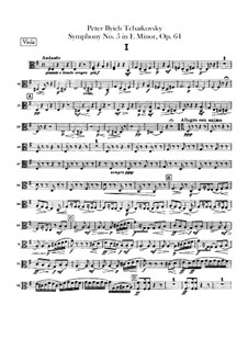 Complete Movements: parte violas by Pyotr Tchaikovsky