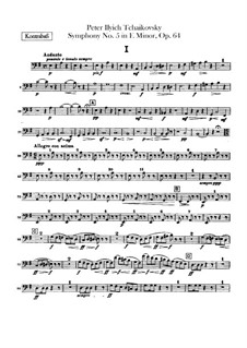 Complete Movements: Parte contrabaixo by Pyotr Tchaikovsky