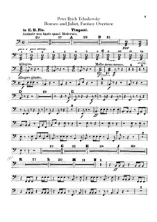 Complete Overture: Parte percussão by Pyotr Tchaikovsky