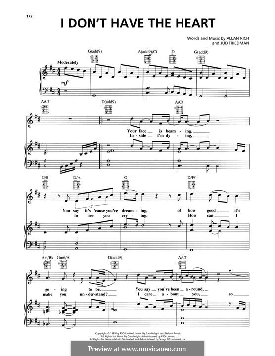 I Don't Have The Heart (James Ingram): I Don't Have The Heart (James Ingram) by Jud Friedman