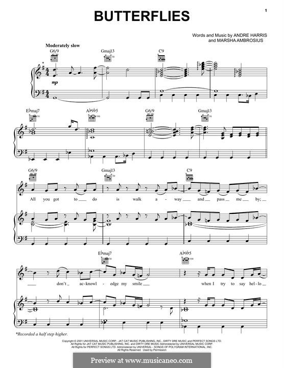Butterflies (Michael Jackson): Butterflies (Michael Jackson) by Andre Harris, Marsha Ambrosius