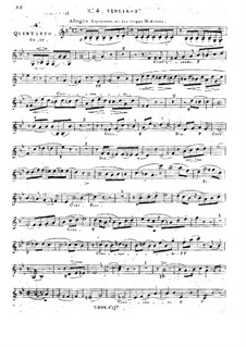 String Quintet No.4 in G Minor, Op.17: violino parte II by Georges Onslow