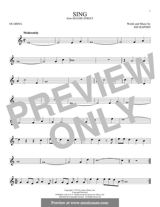 Sing (The Carpenters): para flauta by Joe Raposo