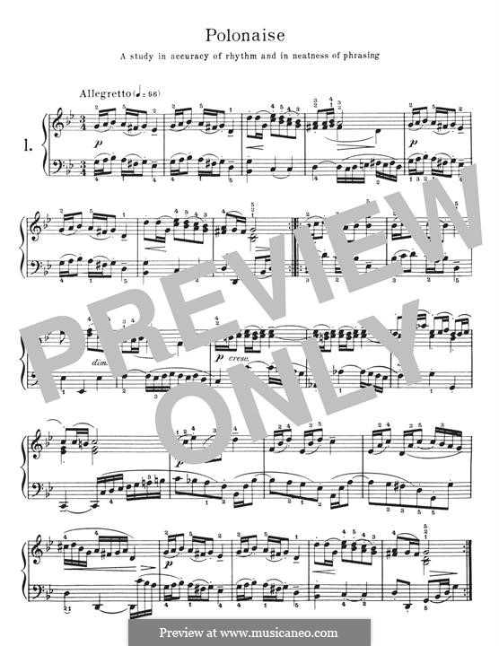 No.19 Polonaise in G Minor, BWV Anh.125: Para Piano by Johann Sebastian Bach