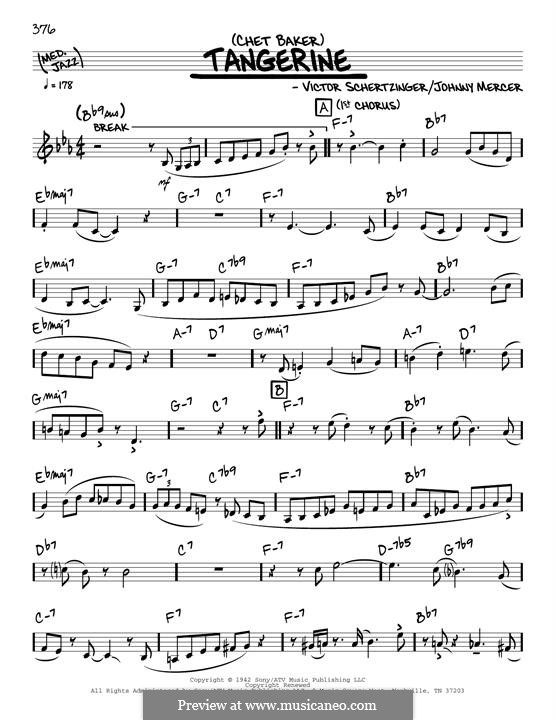Tangerine: melodia by Victor Schertzinger