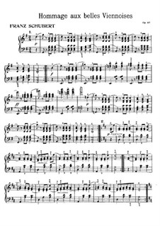 Sixteen Ländler and Two Écossaises, D.734 Op.67: Sixteen Ländler by Franz Schubert