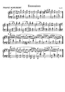 Sixteen Ländler and Two Écossaises, D.734 Op.67: Écossaise No.1 by Franz Schubert