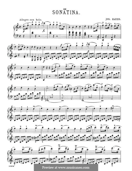 Sonatina for Piano in C Major: para um único musico (Editado por H. Bulow) by Wolfgang Amadeus Mozart