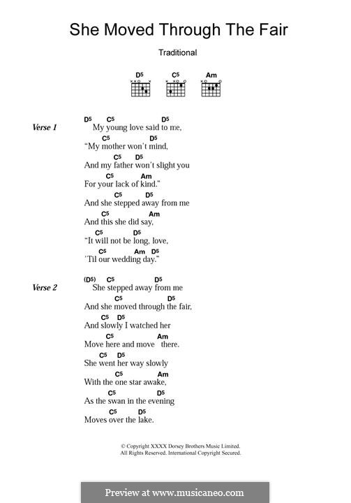 She Moved Through the Fair: Para Guitarra by folklore