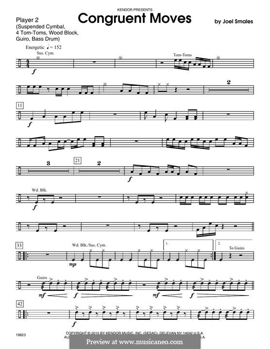 Congruent Moves: Percussion 2 by Joel Smales
