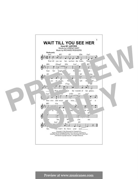 Wait Till You See Her: para teclado by Richard Rodgers