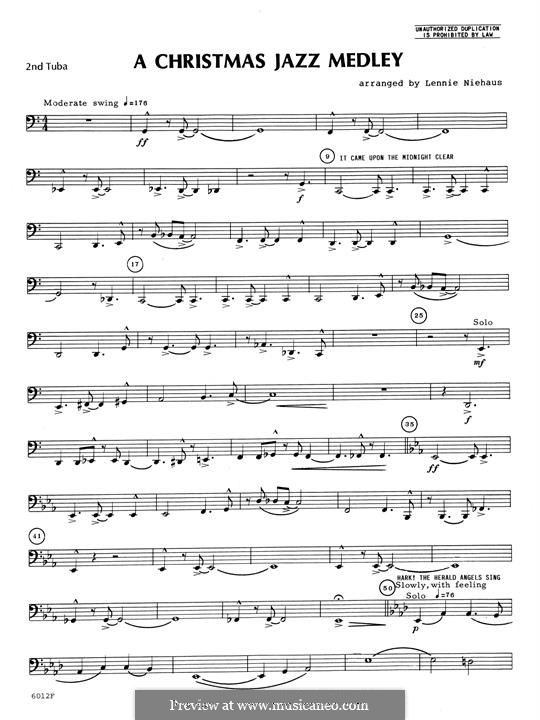 Christmas Jazz Medley: Tuba 2 part by Lennie Niehaus