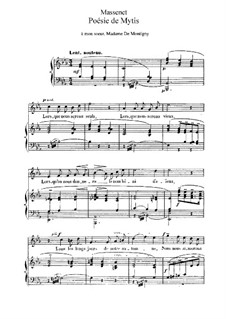 Poésie de Mytis: em E flat Maior by Jules Massenet