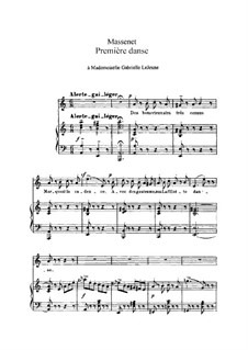 Première danse: Em A menor by Jules Massenet