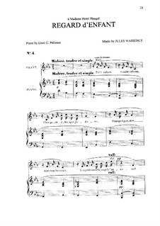 Regard d'enfant: em E flat Maior by Jules Massenet