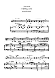 Rien ne passe: em A flat maior by Jules Massenet