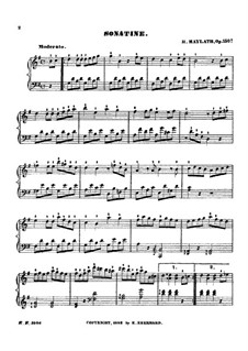 Sonatinas for Piano, Op.150: Sonatina No.1 by Henry Maylath