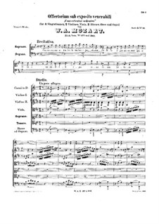 Offertorium sub exposito venerabili, K.177: Offertorium sub exposito venerabili by Wolfgang Amadeus Mozart